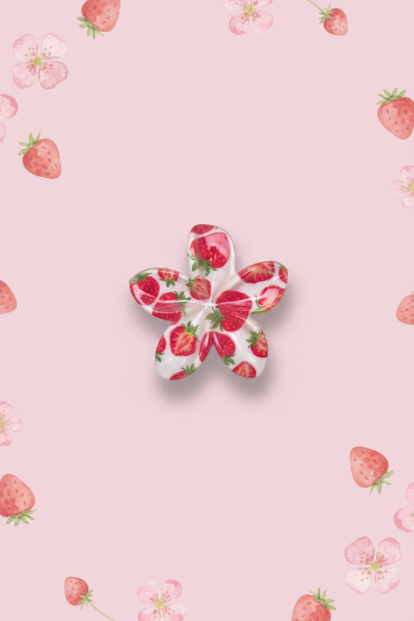 🍓 Pinces à cheveux Fruit- Fraise 🍓