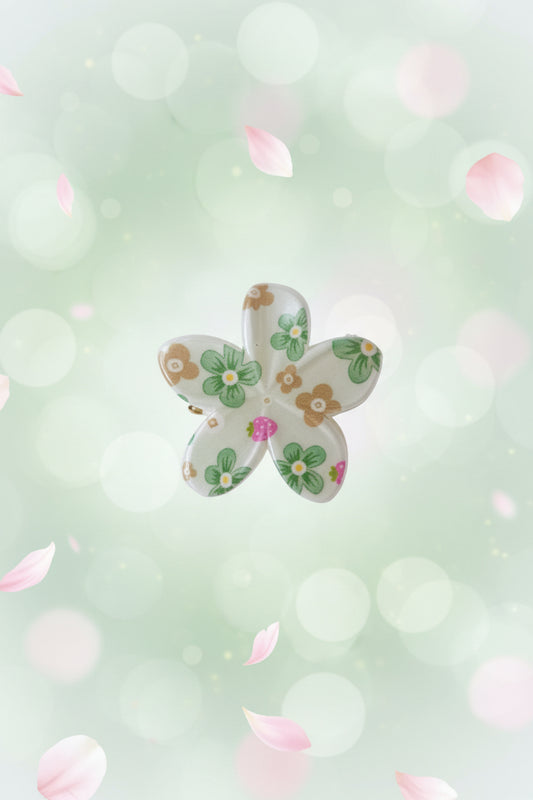 🍀 Pinces à cheveux Fleur - Verte 🍀